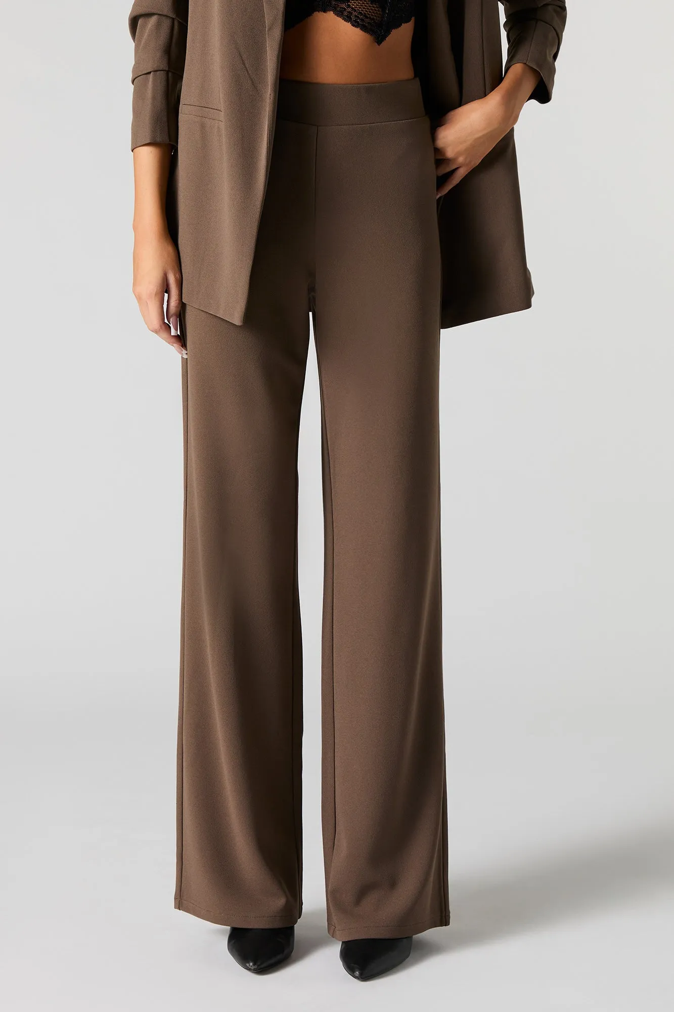 Pantalon habillé taille haute à jambe large sold by Urban Planet product image thumbnail 5