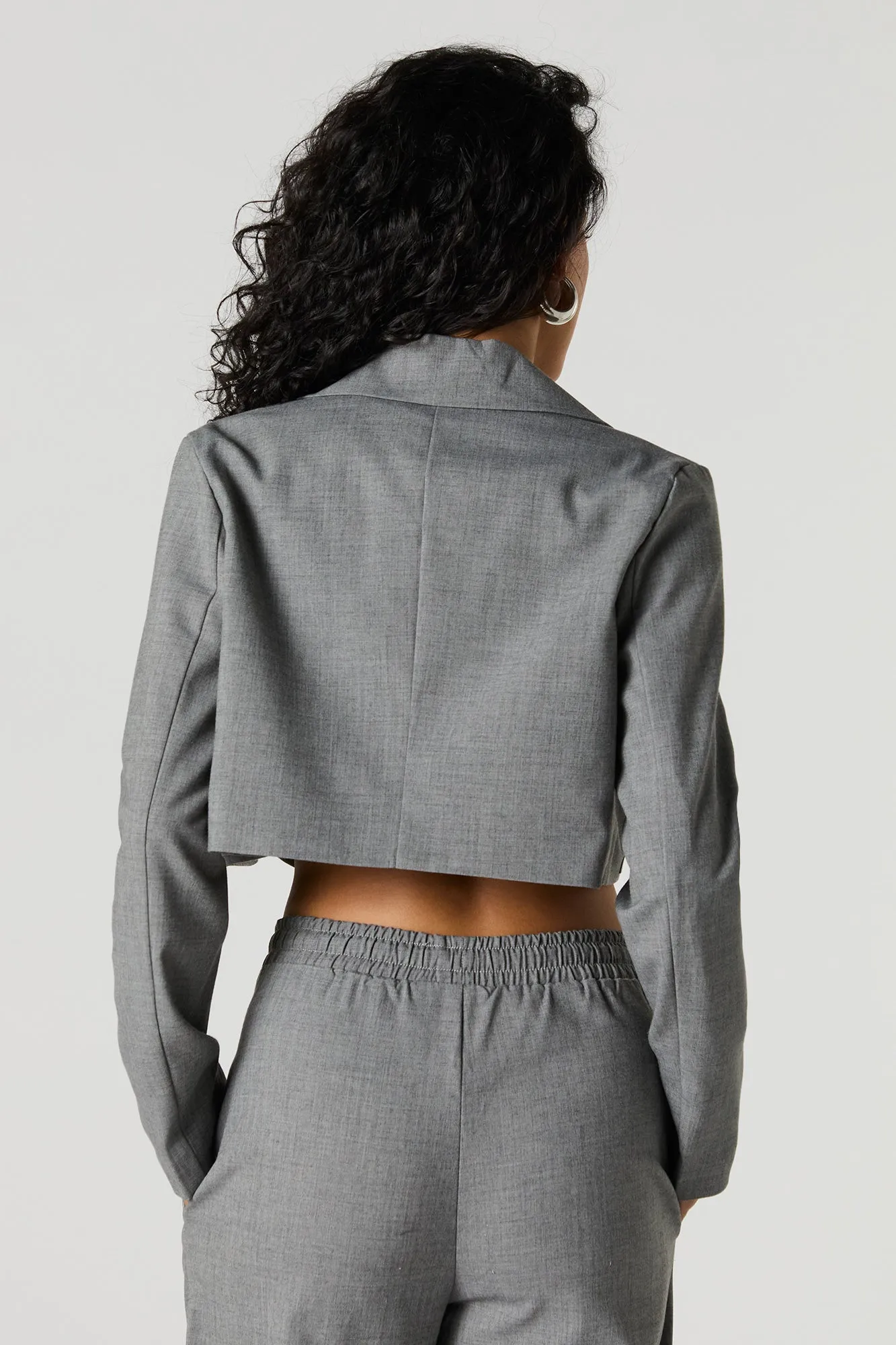Open Front Cropped Blazer sold by Urban Planet product image thumbnail 2