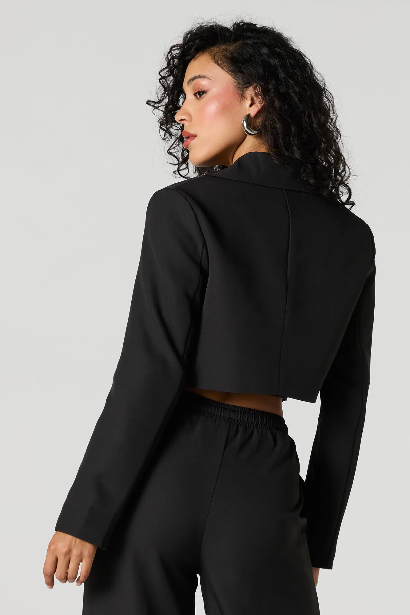 Open Front Cropped Blazer sold by Urban Planet product image thumbnail 5
