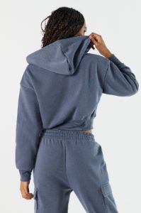 Haut à capuchon en molleton avec poches cargo et fermeture à glissière sold by Urban Planet