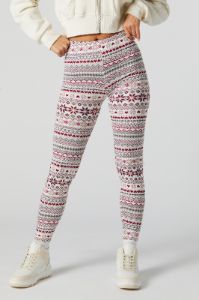 Legging en molleton avec motif jacquard et imprimé Coeur sold by Urban Planet