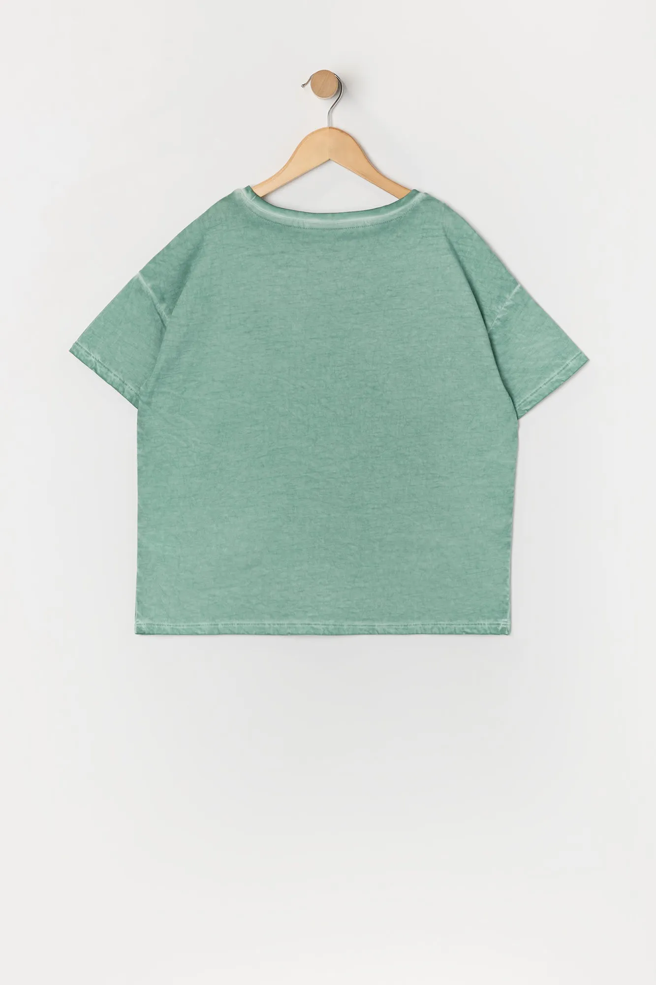 T-shirt surdimensionné délavé à imprimé Good Energy pour fille sold by Urban Planet product image thumbnail 2