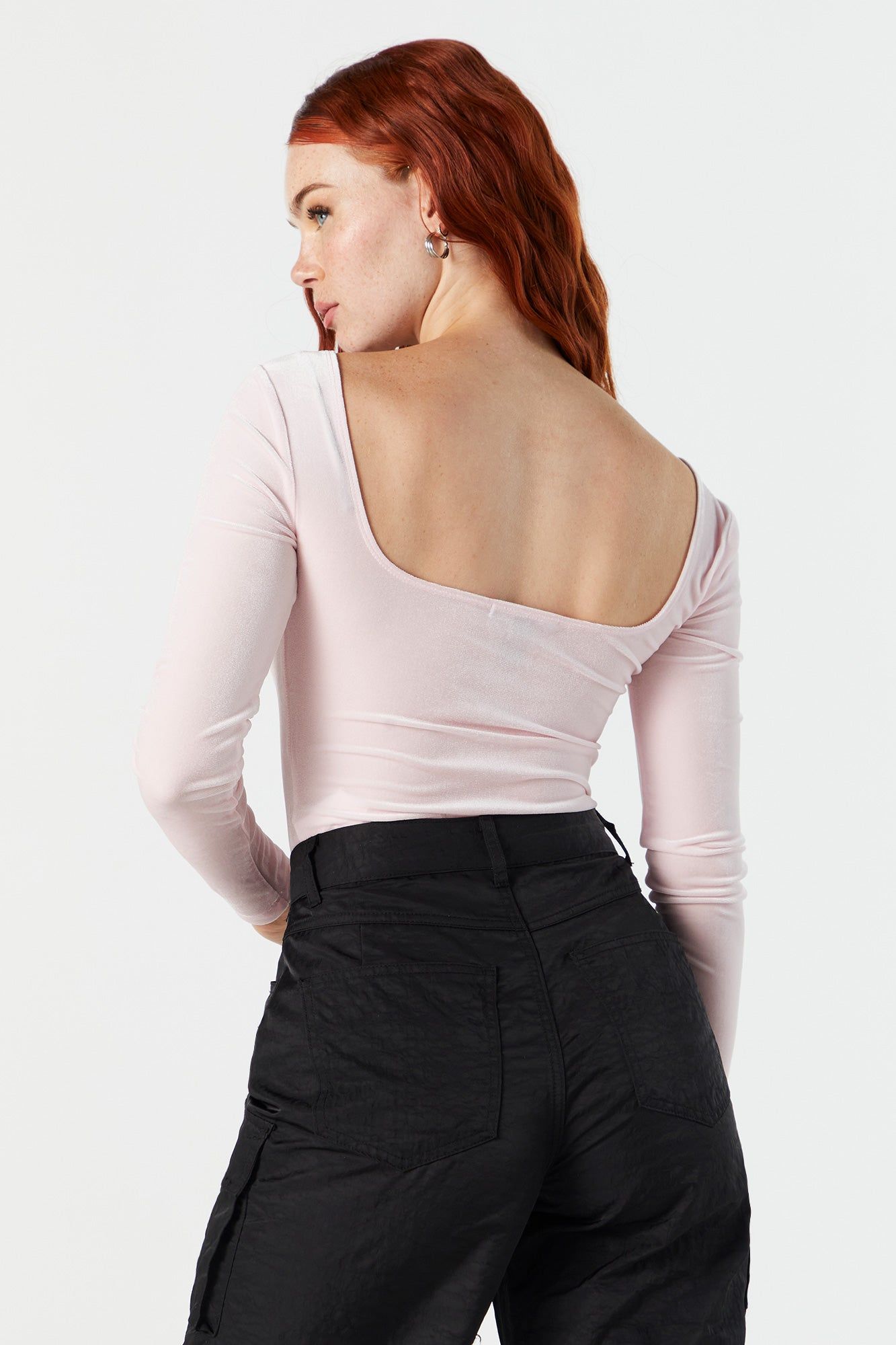 Maillot à manches longues en velours avec encolure carrée sold by Urban Planet product image thumbnail 4