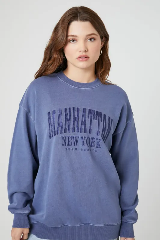 Chandail en molleton à broderie Manhattan sold by Urban Planet