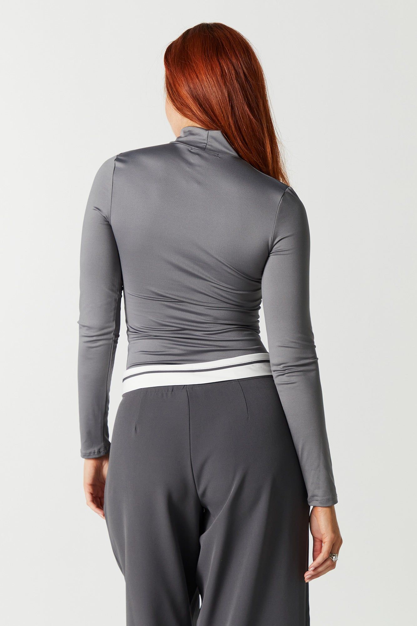 Contour Mock Neck Long Sleeve Top sold by Urban Planet product image thumbnail 2