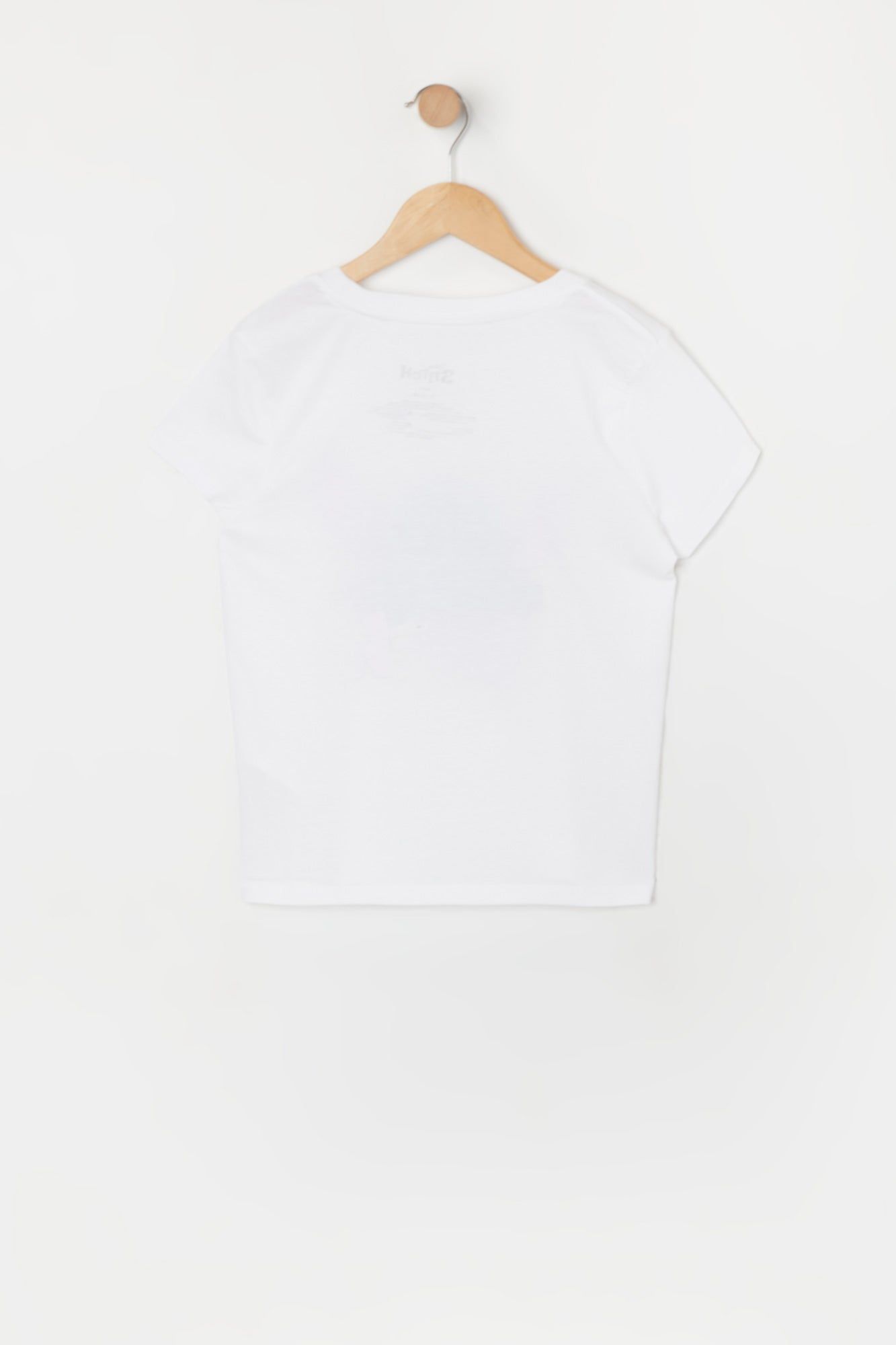 Girls White Stitch Graphic T-Shirt sold by Urban Planet product image thumbnail 2