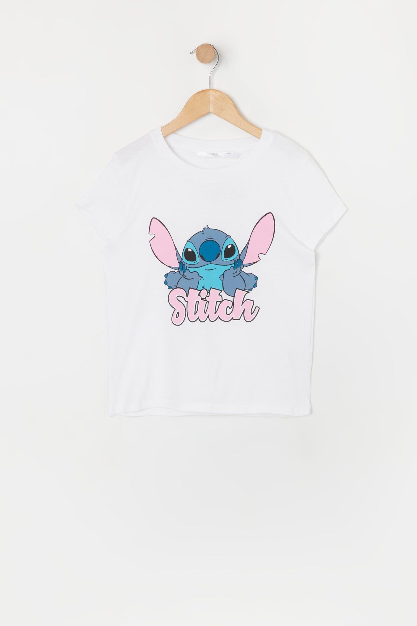 Girls White Stitch Graphic T-Shirt sold by Urban Planet