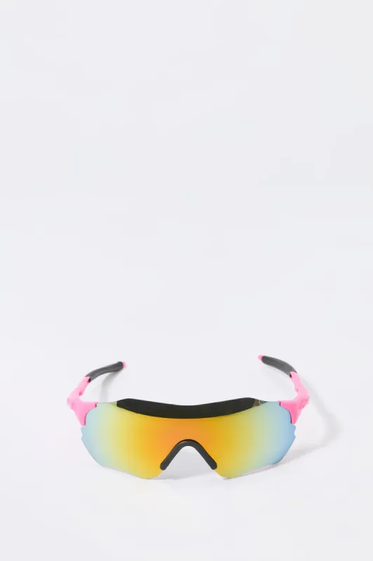 Sport Shield Rimless Sunglasses sold by Urban Planet