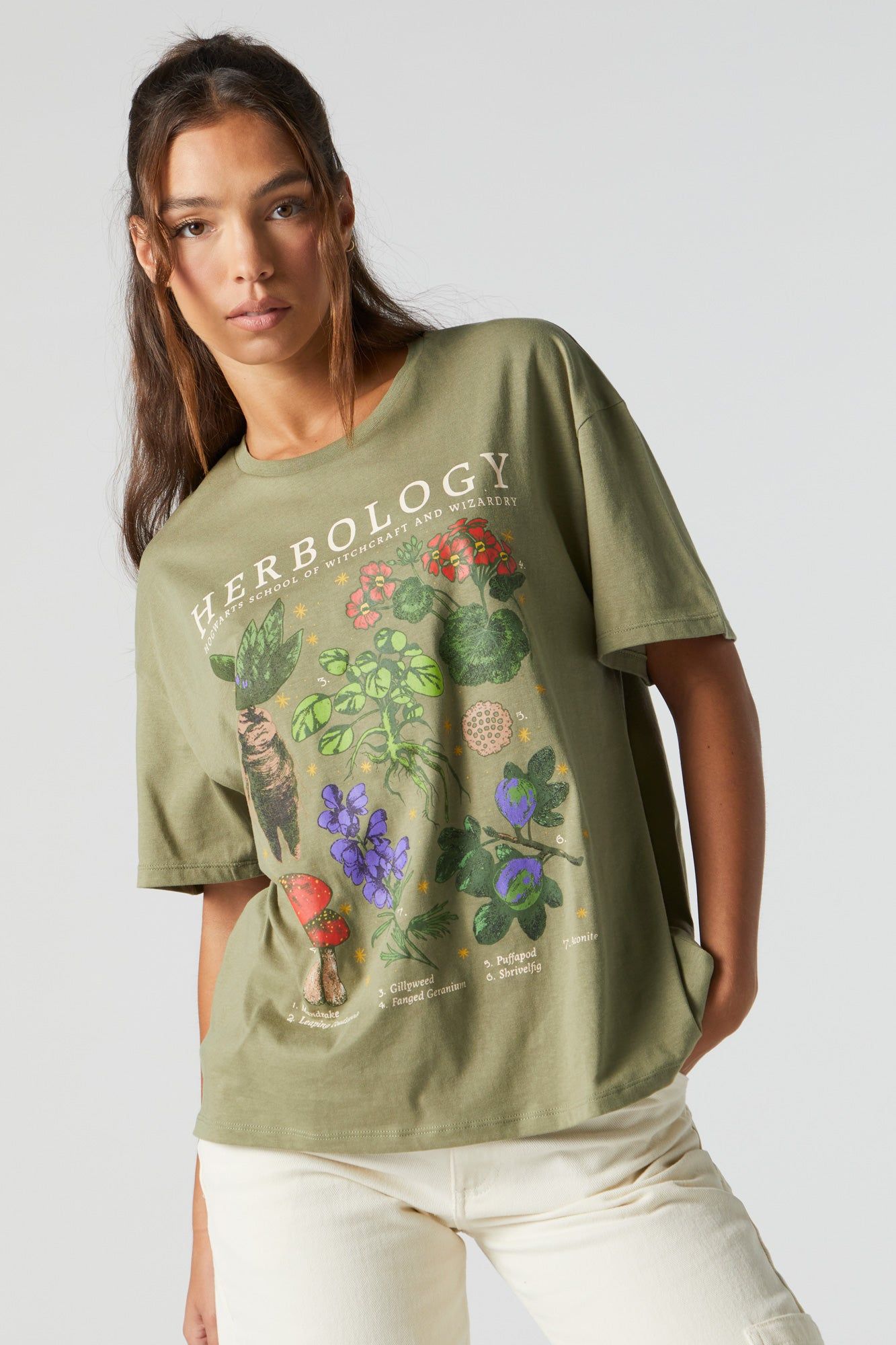 Herbology Graphic Boyfriend T-Shirt sold by Urban Planet