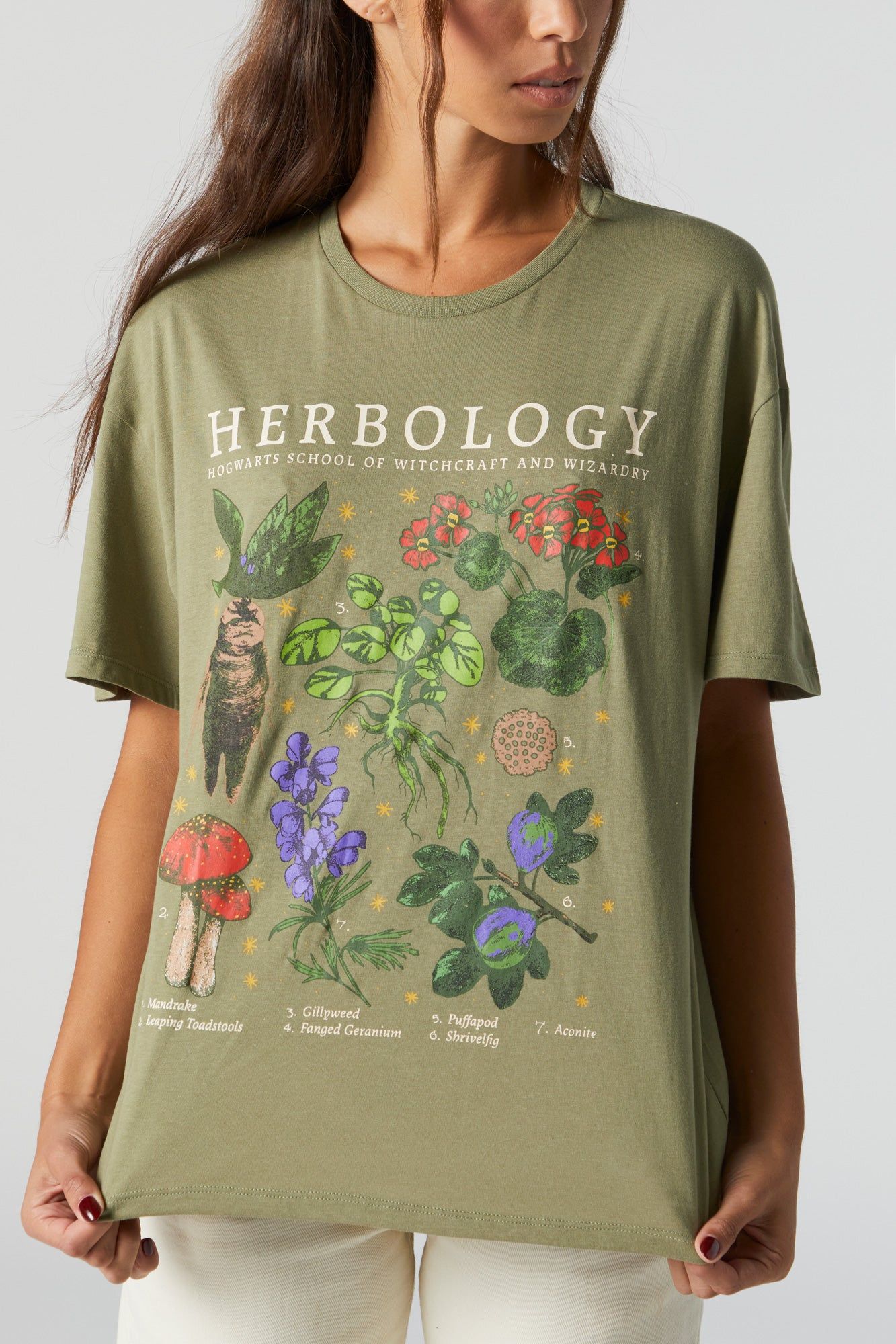 Herbology Graphic Boyfriend T-Shirt sold by Urban Planet product image thumbnail 4