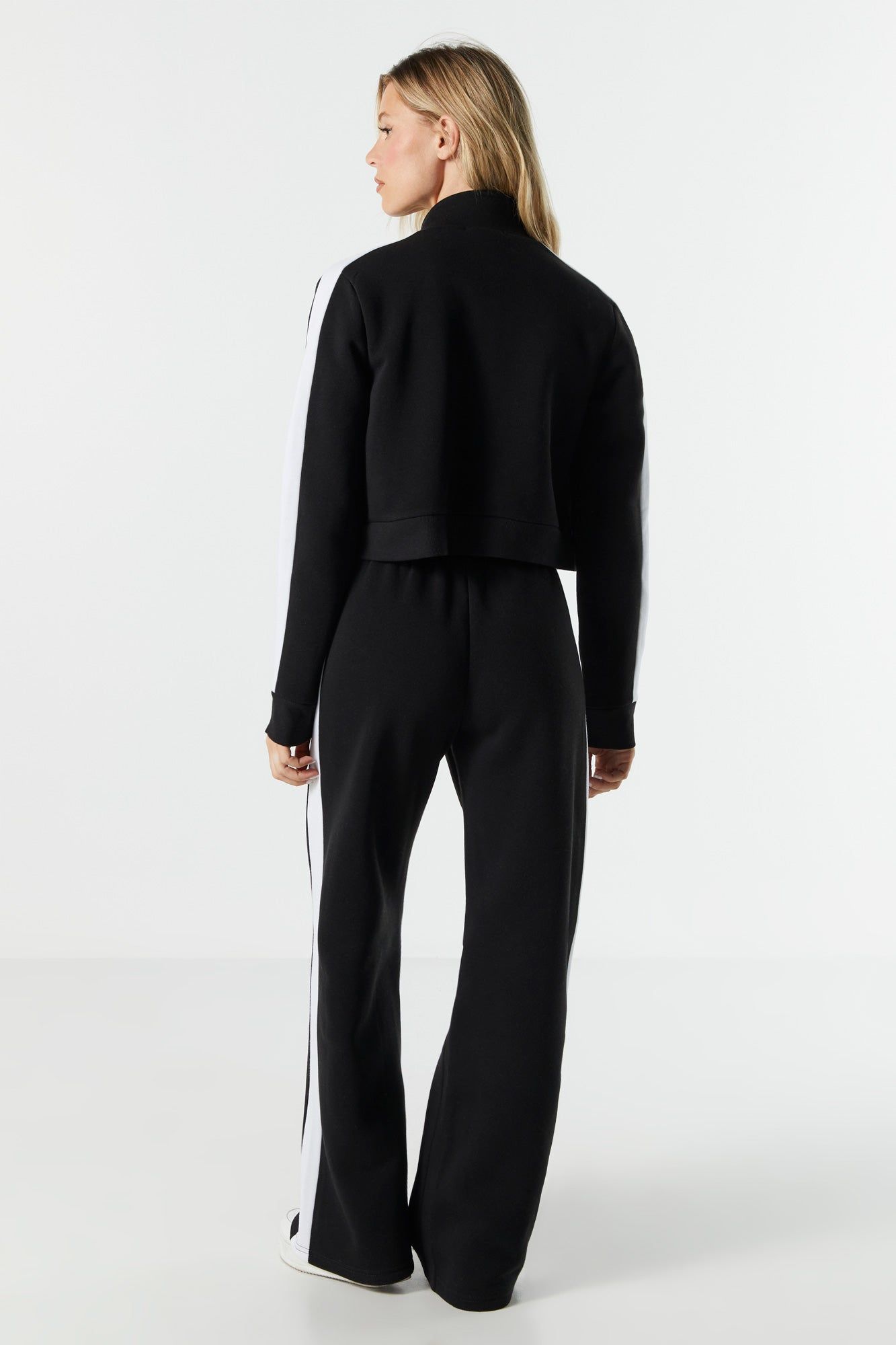 NY Embroidered Fleece Wide Leg Track Pant sold by Urban Planet product image thumbnail 3