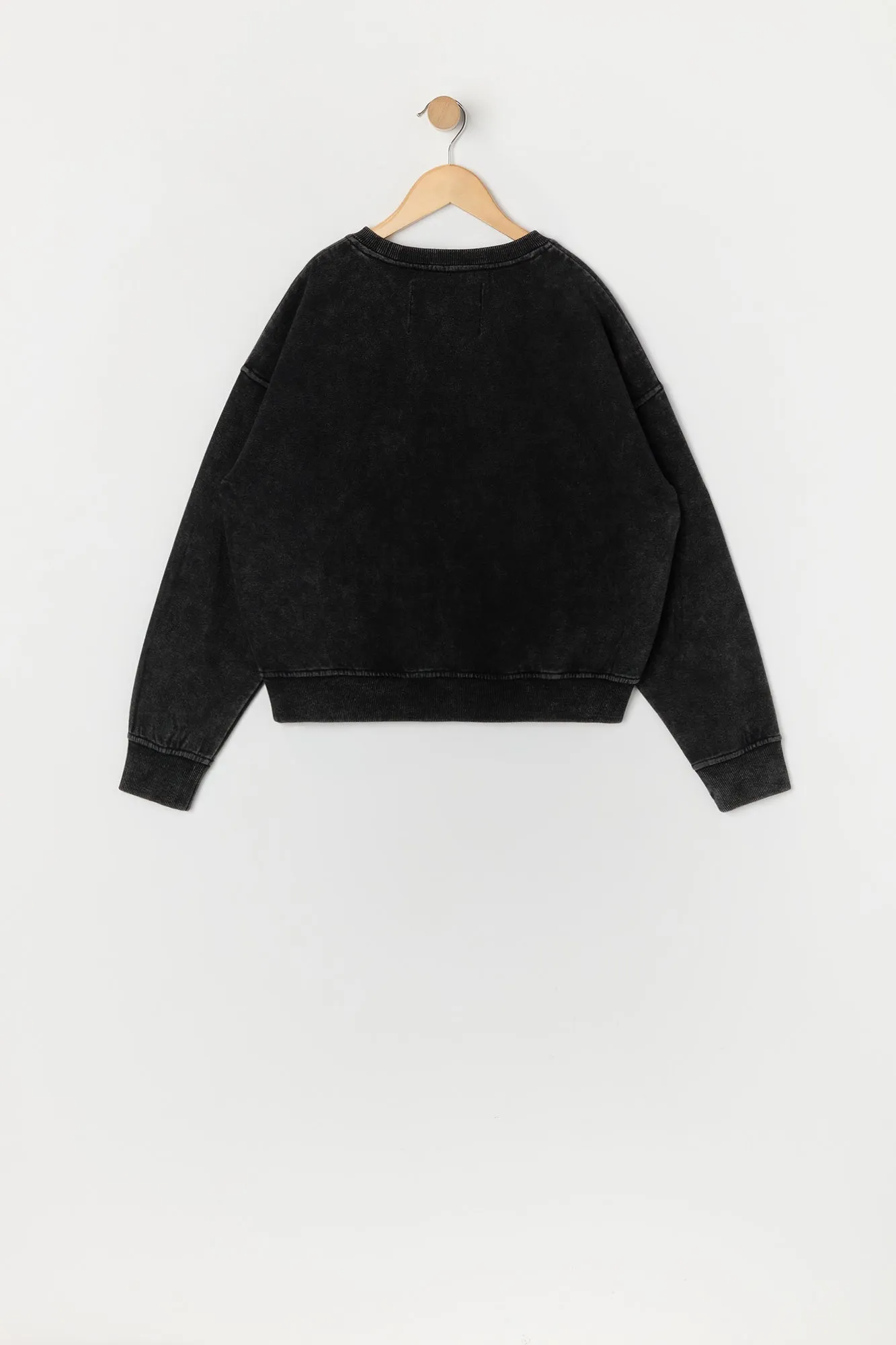 Girls New York Graphic Washed Fleece Sweatshirt sold by Urban Planet product image thumbnail 2