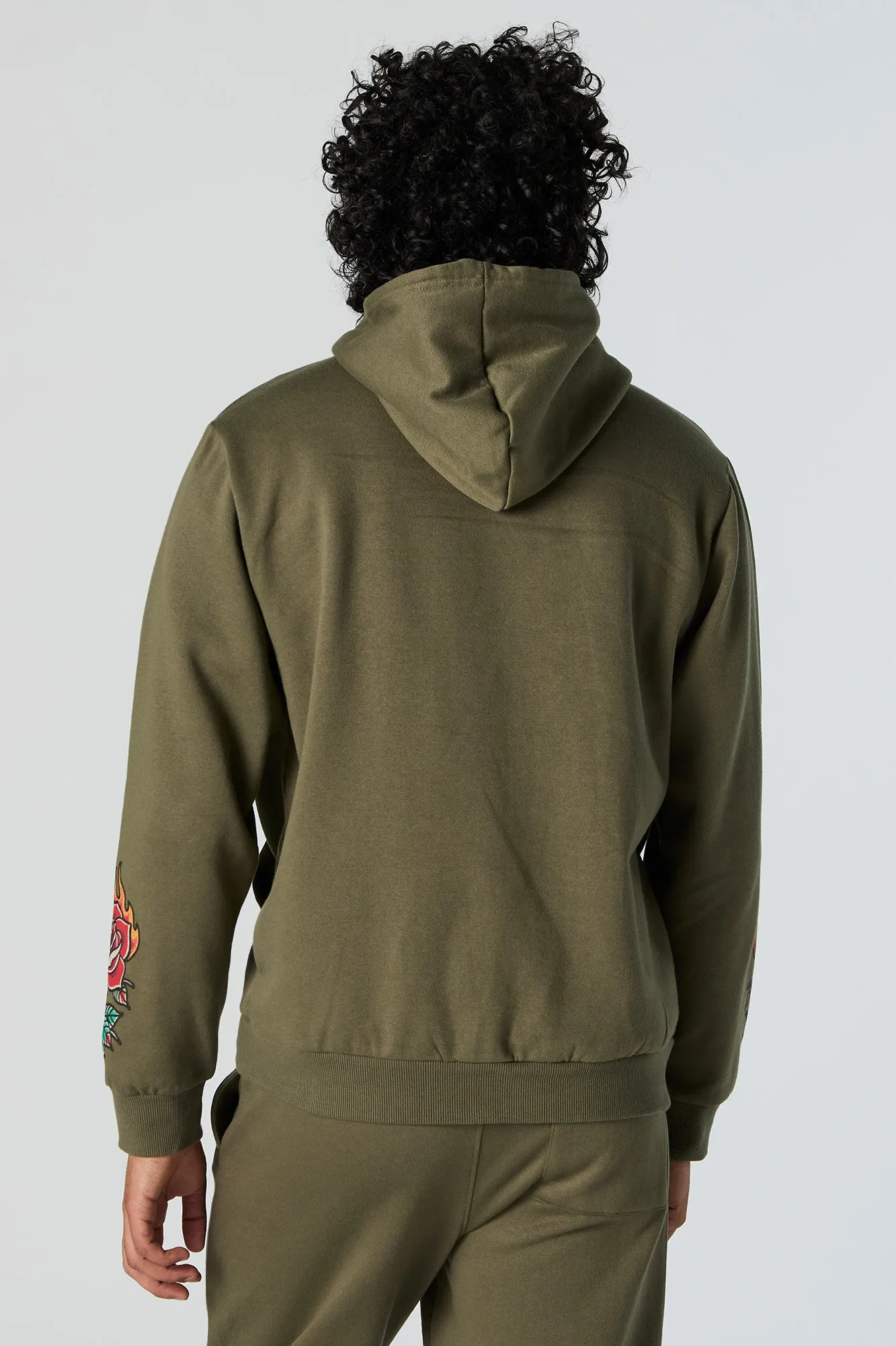 Til Death Graphic Fleece Hoodie sold by Urban Planet product image thumbnail 4