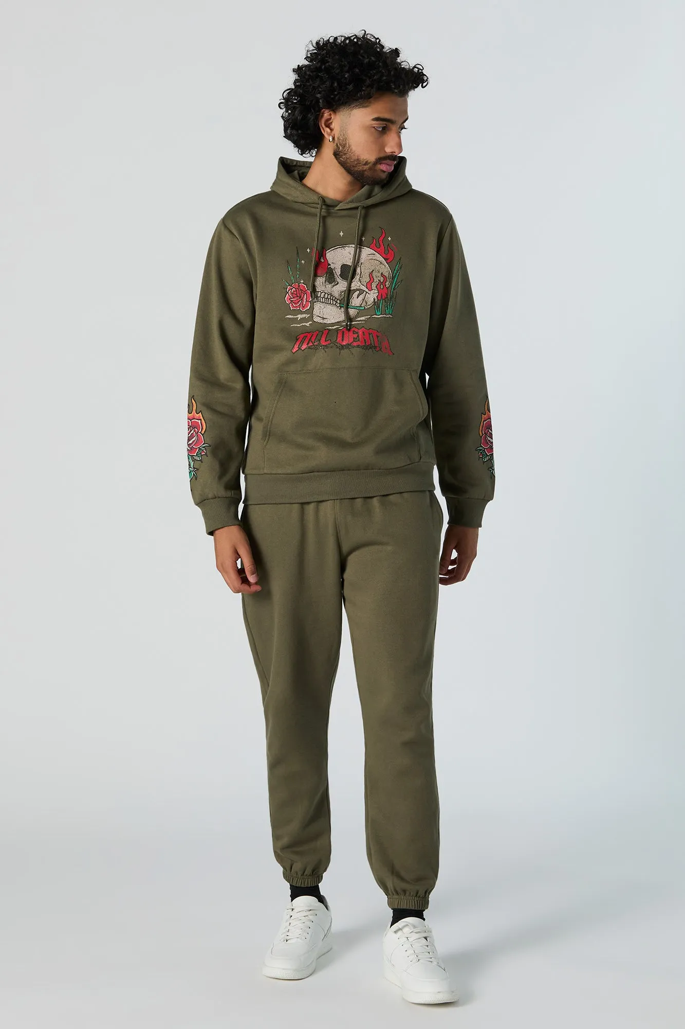 Til Death Graphic Fleece Hoodie sold by Urban Planet product image thumbnail 3