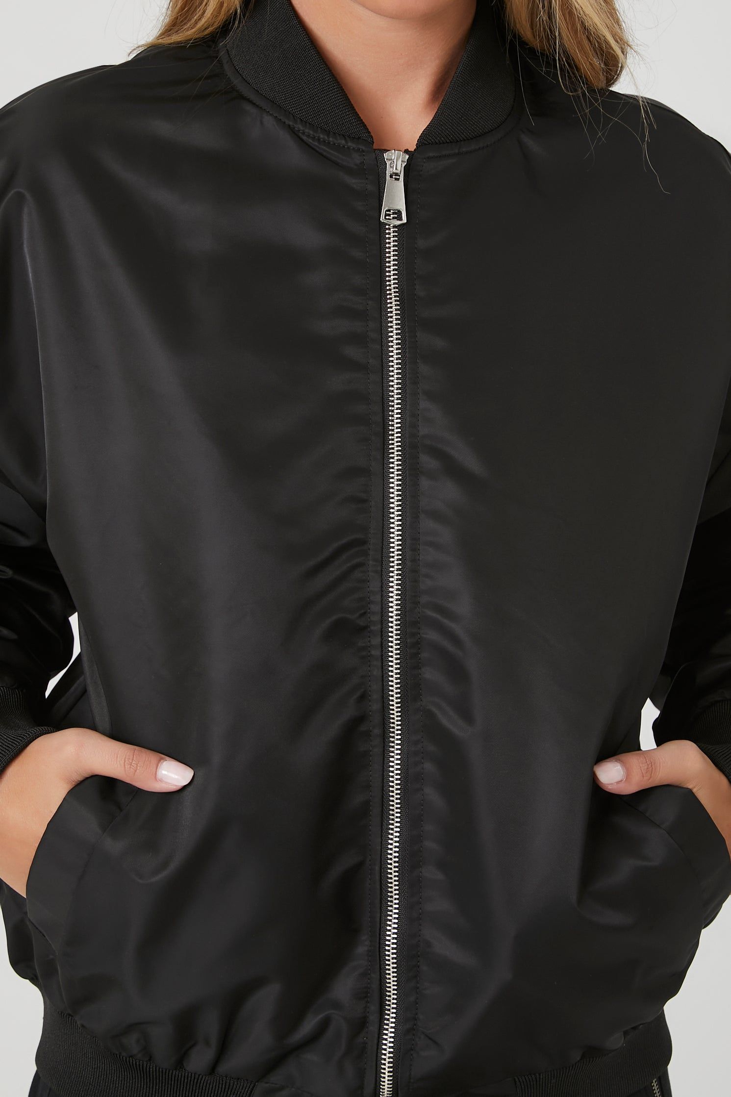 Zip-Up Bomber Jacket sold by Urban Planet product image thumbnail 10