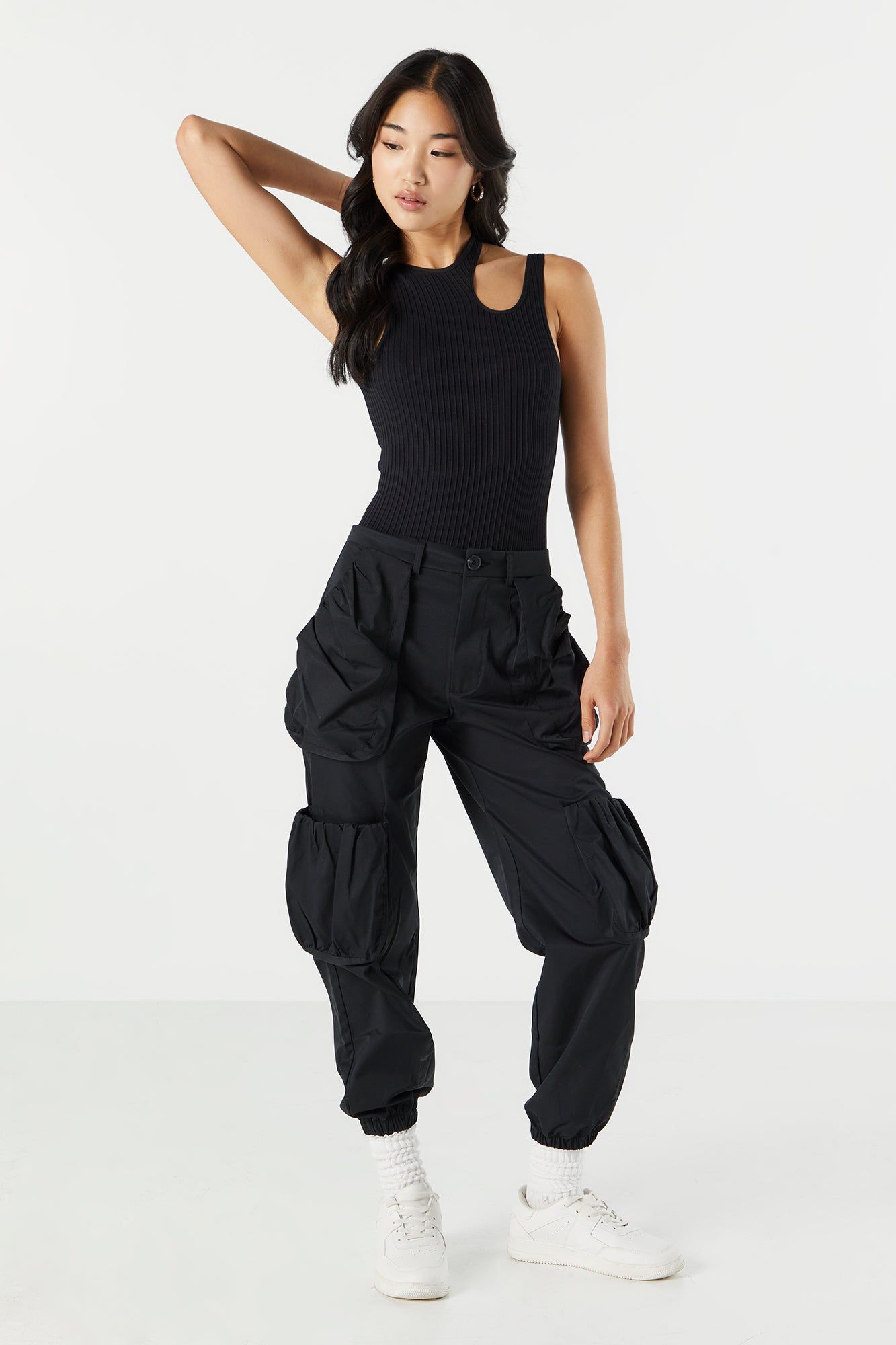 Ribbed Cut-Out Bodysuit sold by Urban Planet product image thumbnail 8