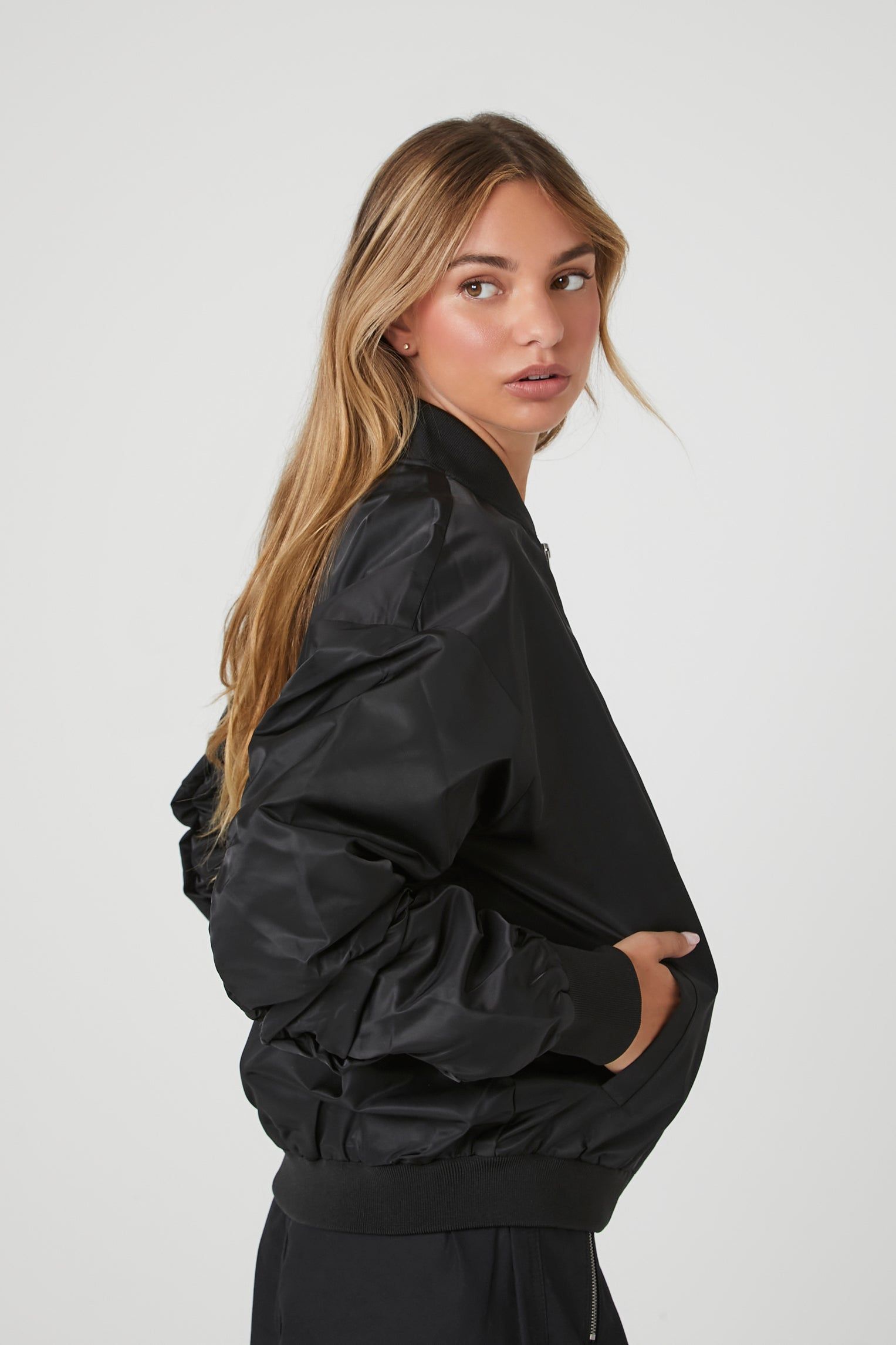 Zip-Up Bomber Jacket sold by Urban Planet product image thumbnail 7