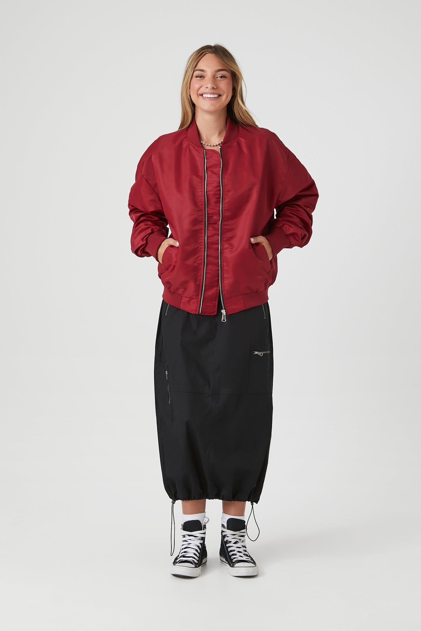 Zip-Up Bomber Jacket sold by Urban Planet product image thumbnail 4