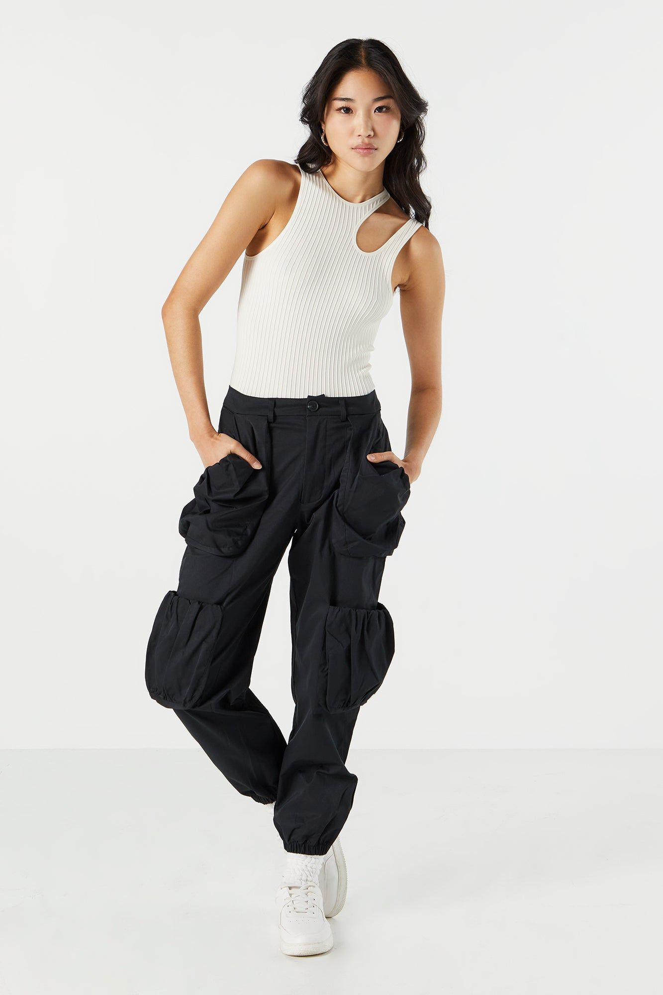 Ribbed Cut-Out Bodysuit sold by Urban Planet product image thumbnail 12