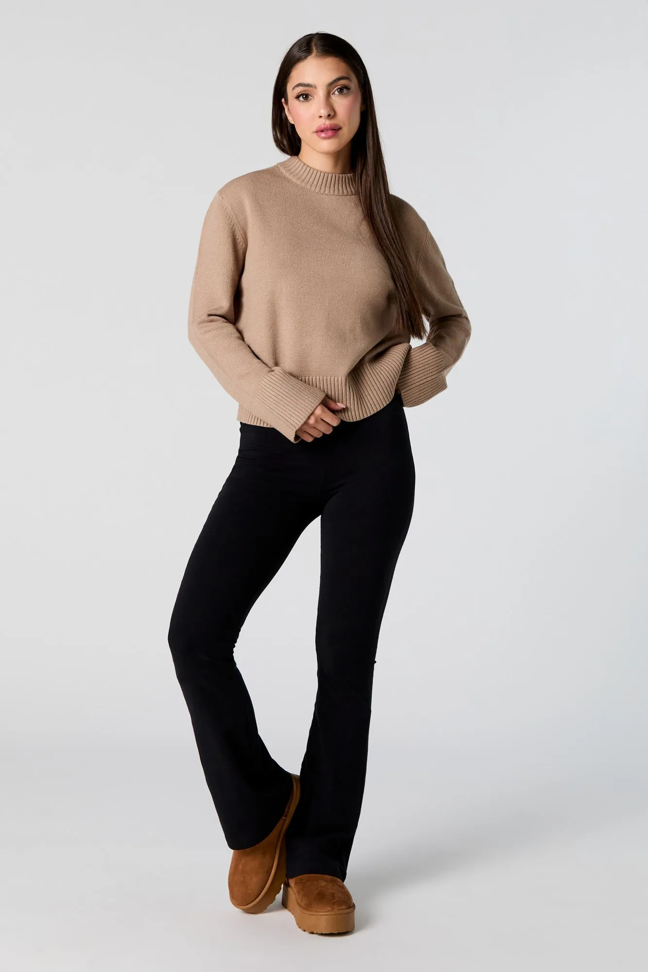 Ribbed Trim Crewneck Sweater sold by Urban Planet product image thumbnail 3