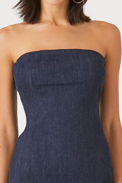 Robe midi tubulaire en denim sold by Urban Planet product image thumbnail 6