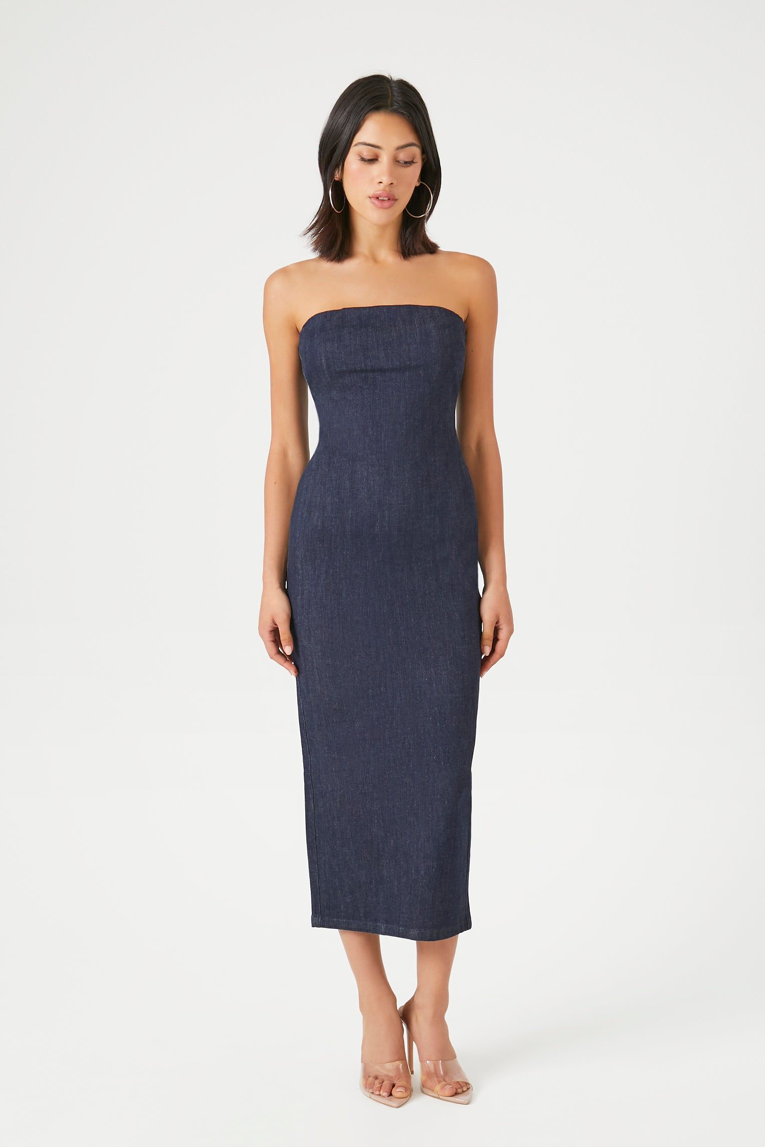 Robe midi tubulaire en denim sold by Urban Planet product image thumbnail 4