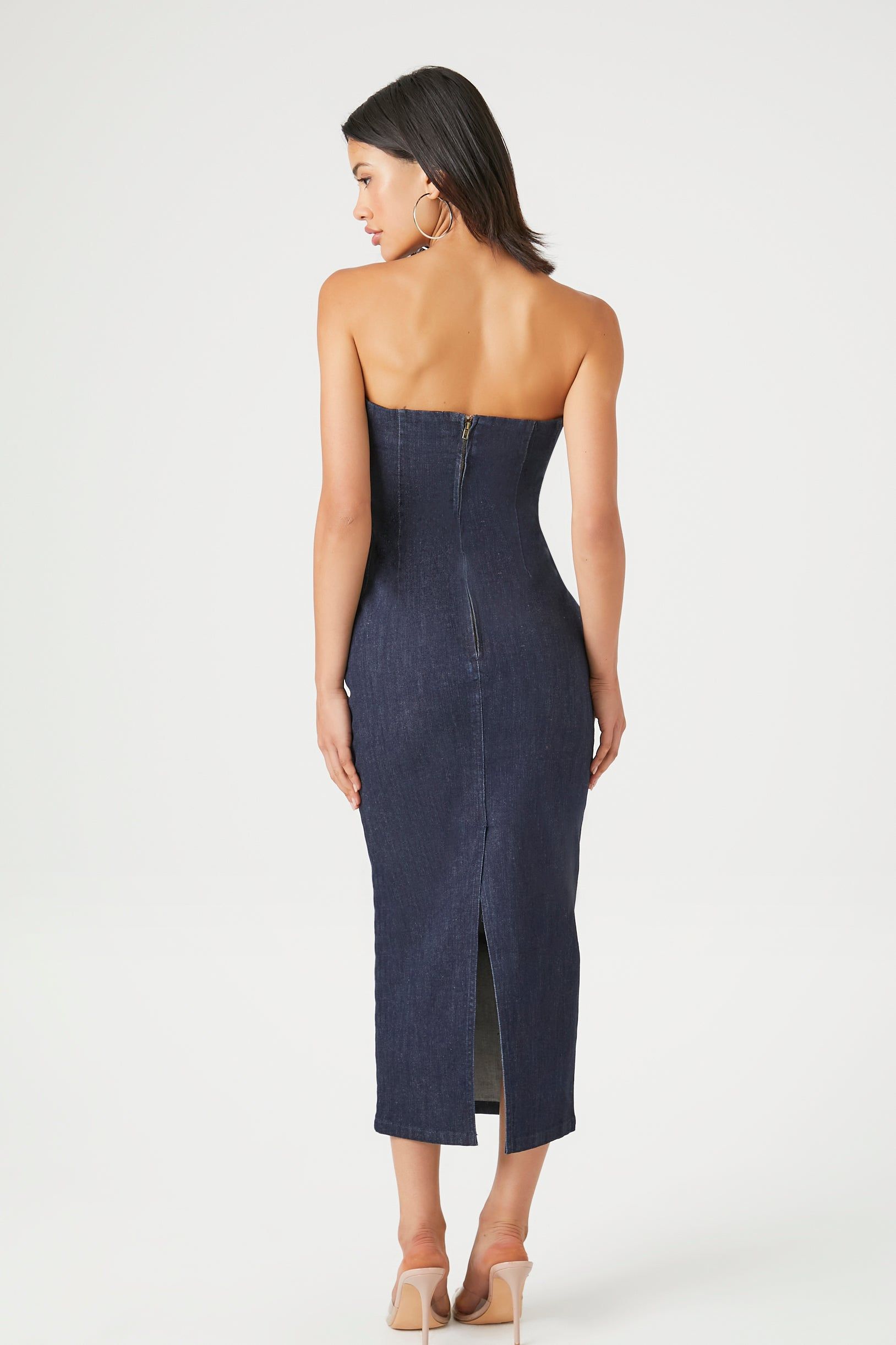 Robe midi tubulaire en denim sold by Urban Planet product image thumbnail 2