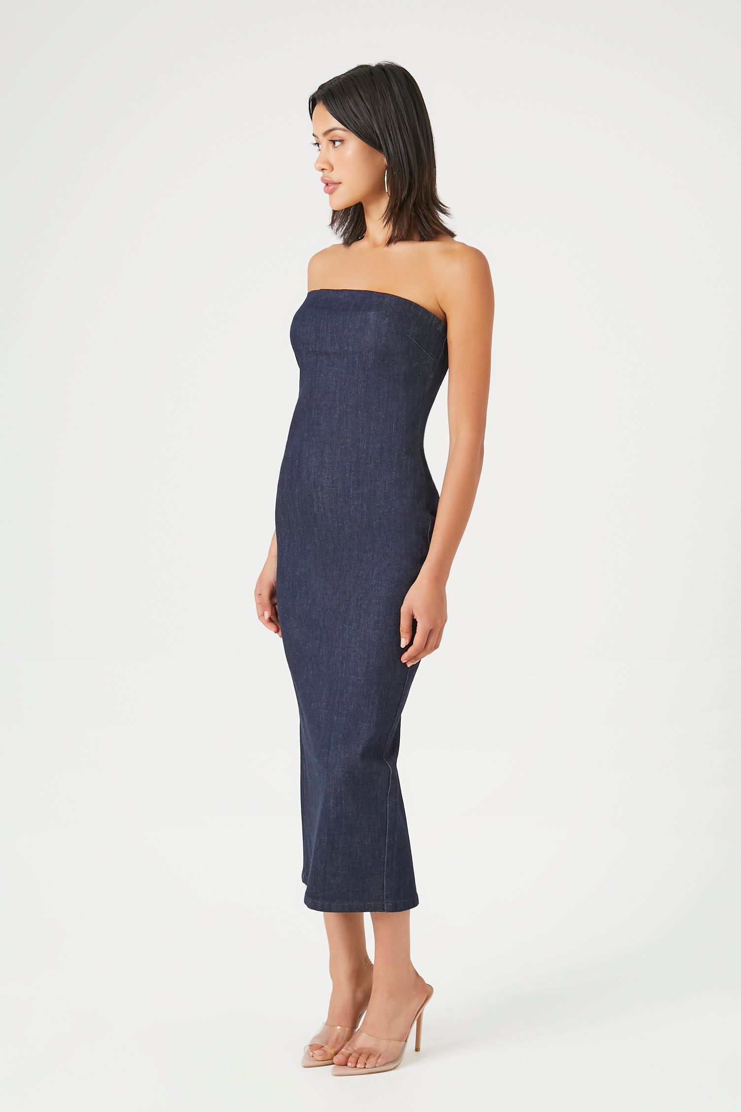 Robe midi tubulaire en denim sold by Urban Planet product image thumbnail 3