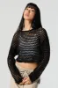 Chandail court en tricot ajouré sold by Urban Planet