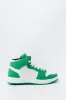 Espadrilles montantes vert avec blocs de couleurs pour garçon sold by Urban Planet