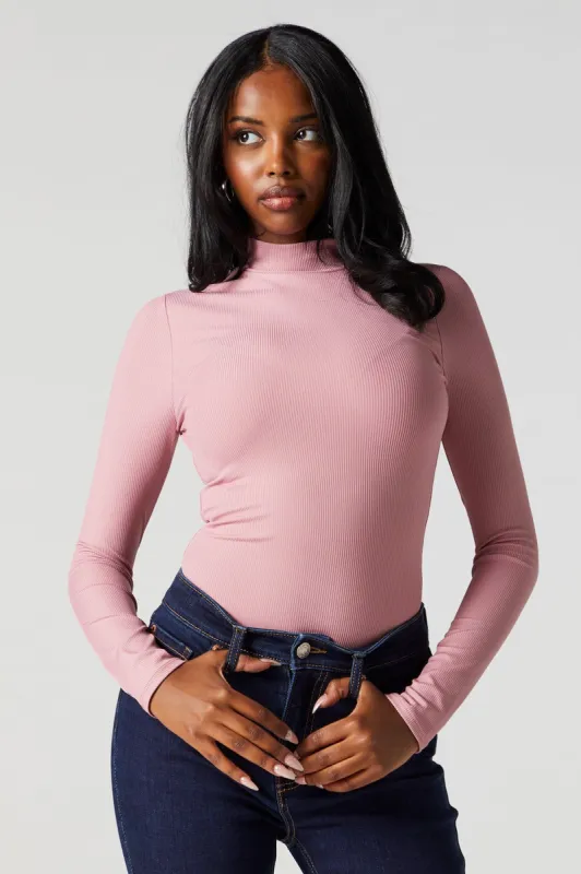 Contour Mock Neck Long Sleeve Bodysuit sold by Urban Planet