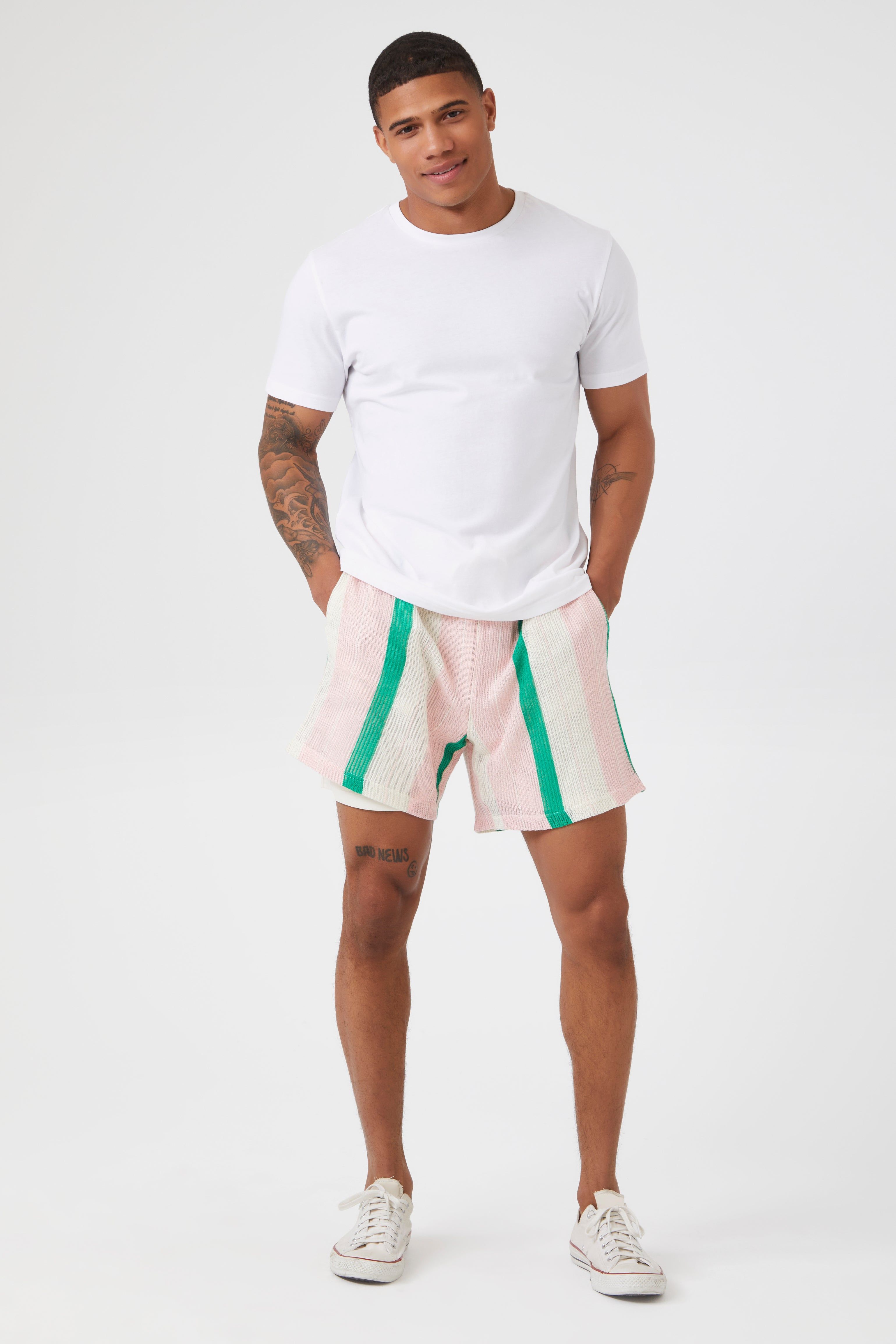 Striped Drawstring Short sold by Urban Planet product image thumbnail 6