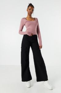 Contour Scoop Neck Long Sleeve Top sold by Urban Planet