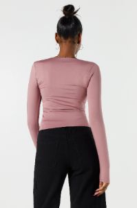 Contour Scoop Neck Long Sleeve Top sold by Urban Planet