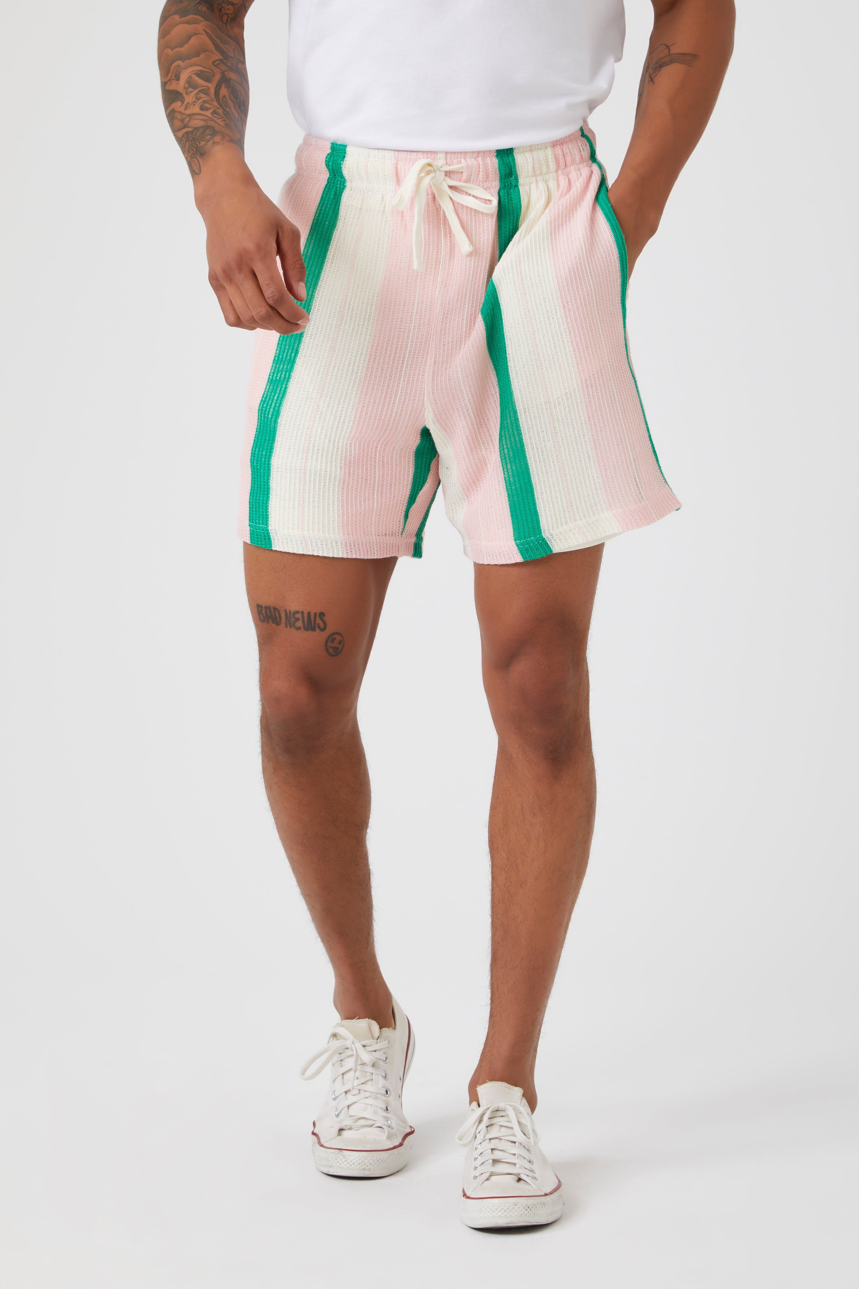 Striped Drawstring Short sold by Urban Planet product image thumbnail 3