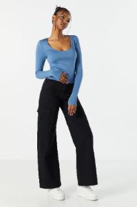 Contour Scoop Neck Long Sleeve Top sold by Urban Planet