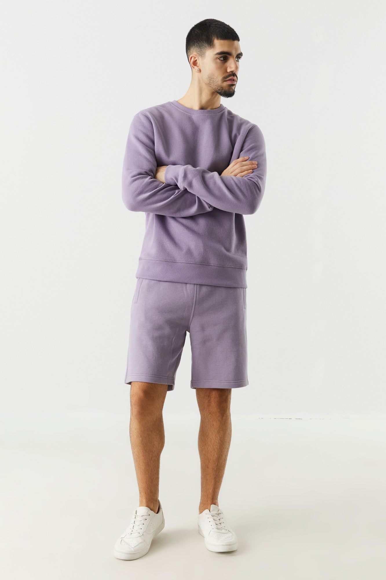 Short en molleton basique coloree à taille coulissante sold by Urban Planet product image thumbnail 3