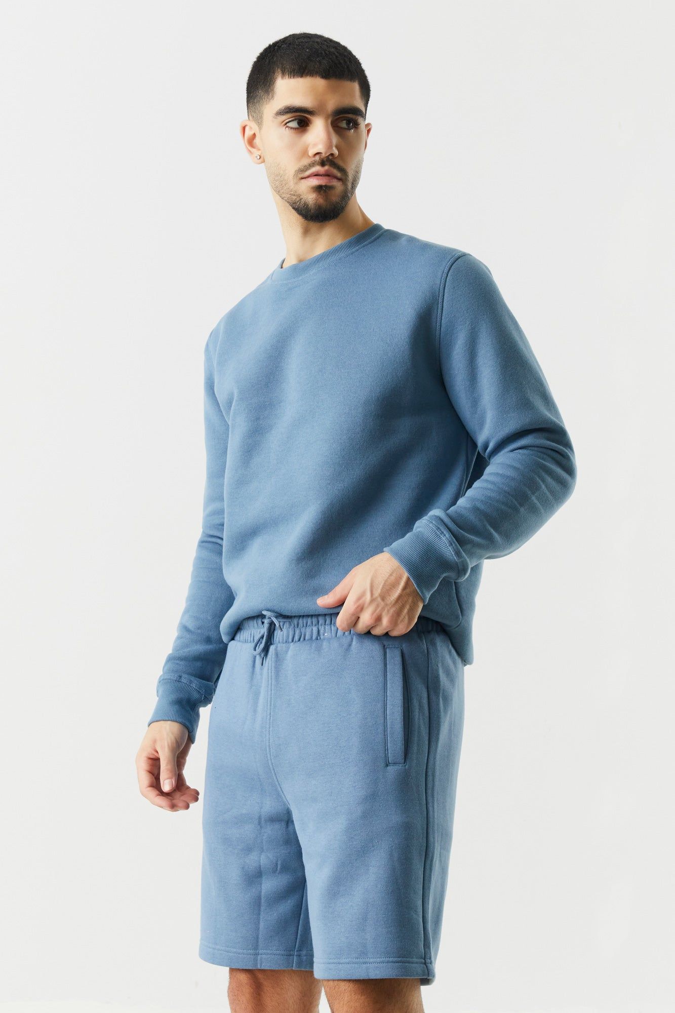 Short en molleton basique coloree à taille coulissante sold by Urban Planet product image thumbnail 10