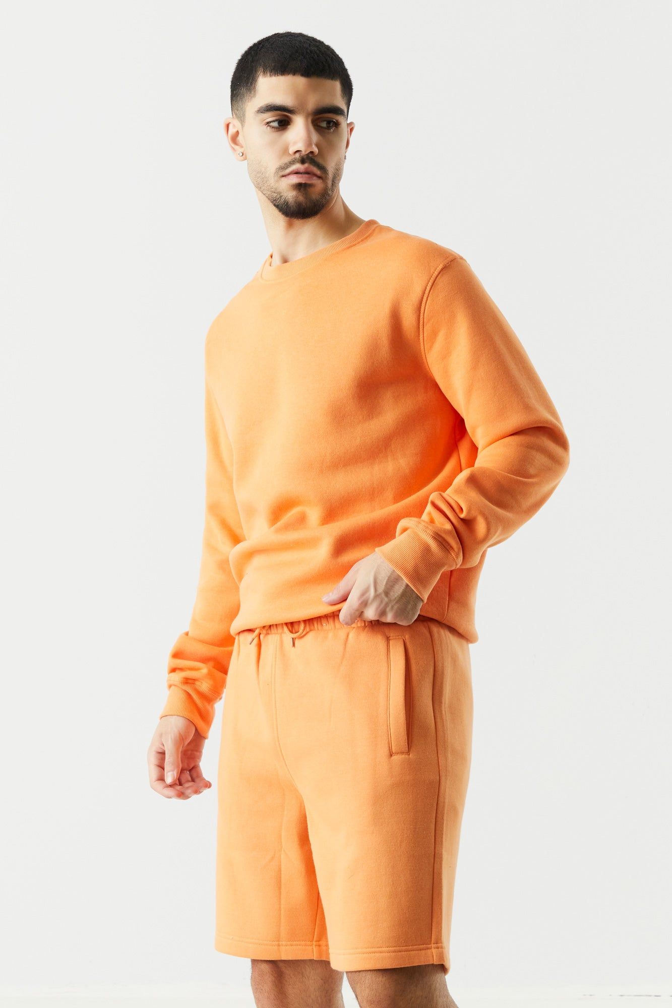 Short en molleton basique coloree à taille coulissante sold by Urban Planet product image thumbnail 7