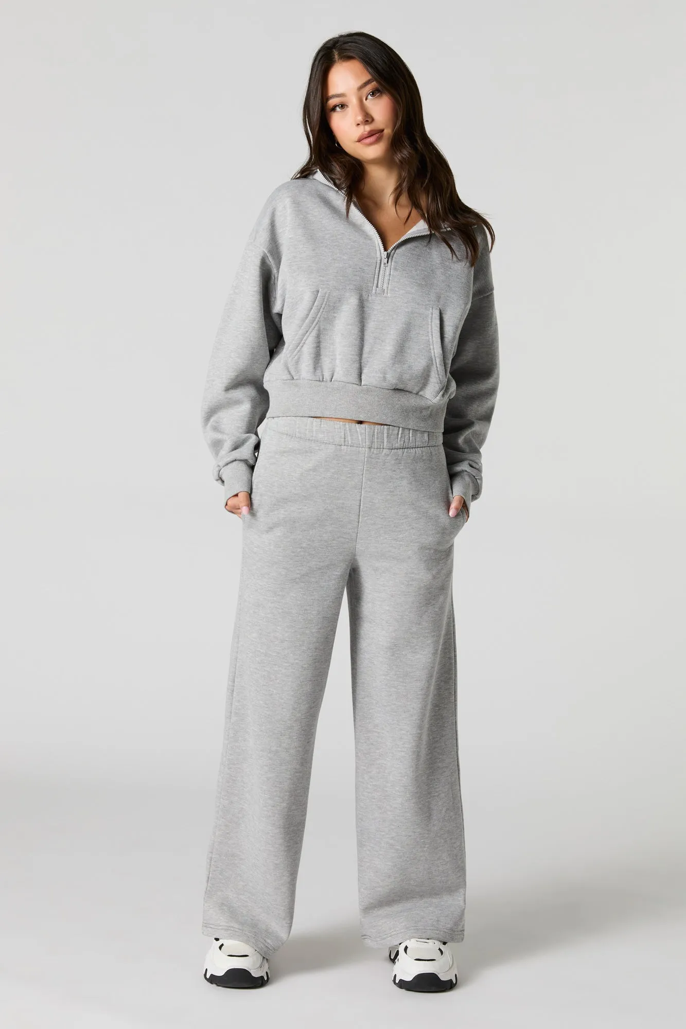 Fleece Half Zip Hoodie sold by Urban Planet product image thumbnail 3