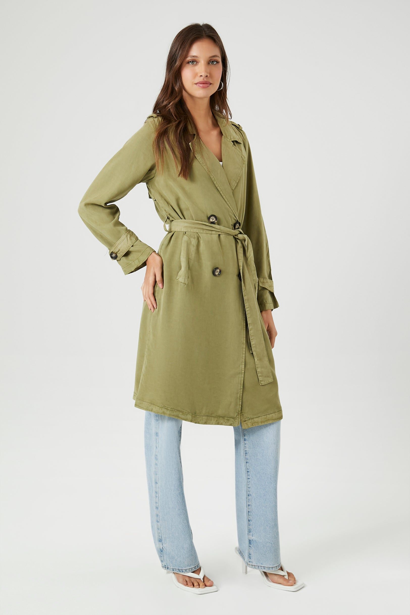 Trench long avec ceinture sold by Urban Planet