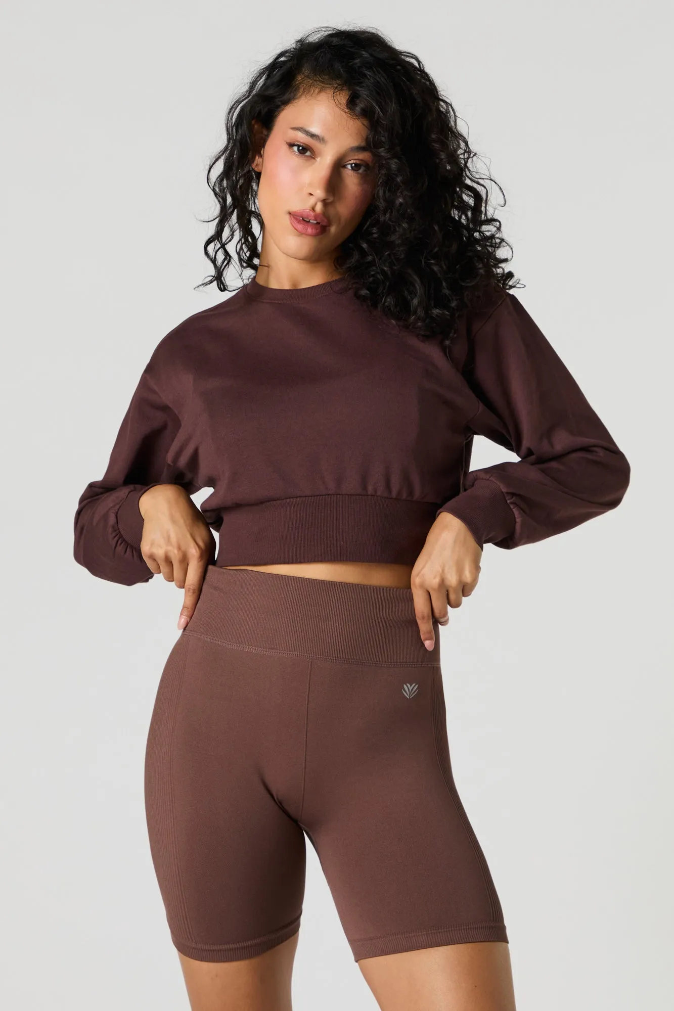 Actif Short de cycliste sans couture uni sold by Urban Planet