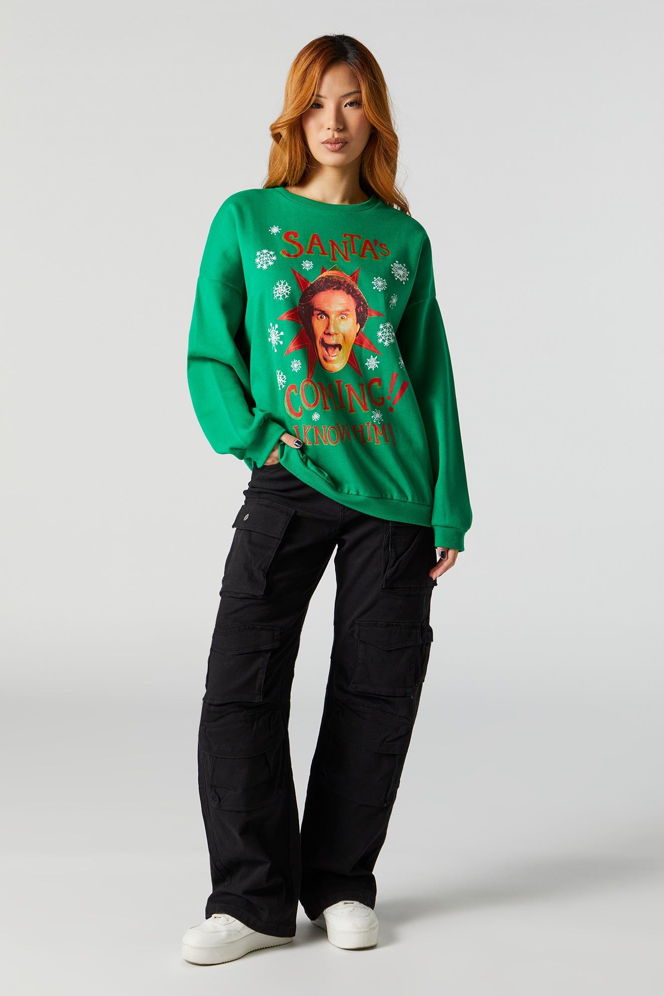 Chandail en molleton à imprimé The Elf sold by Urban Planet product image thumbnail 4