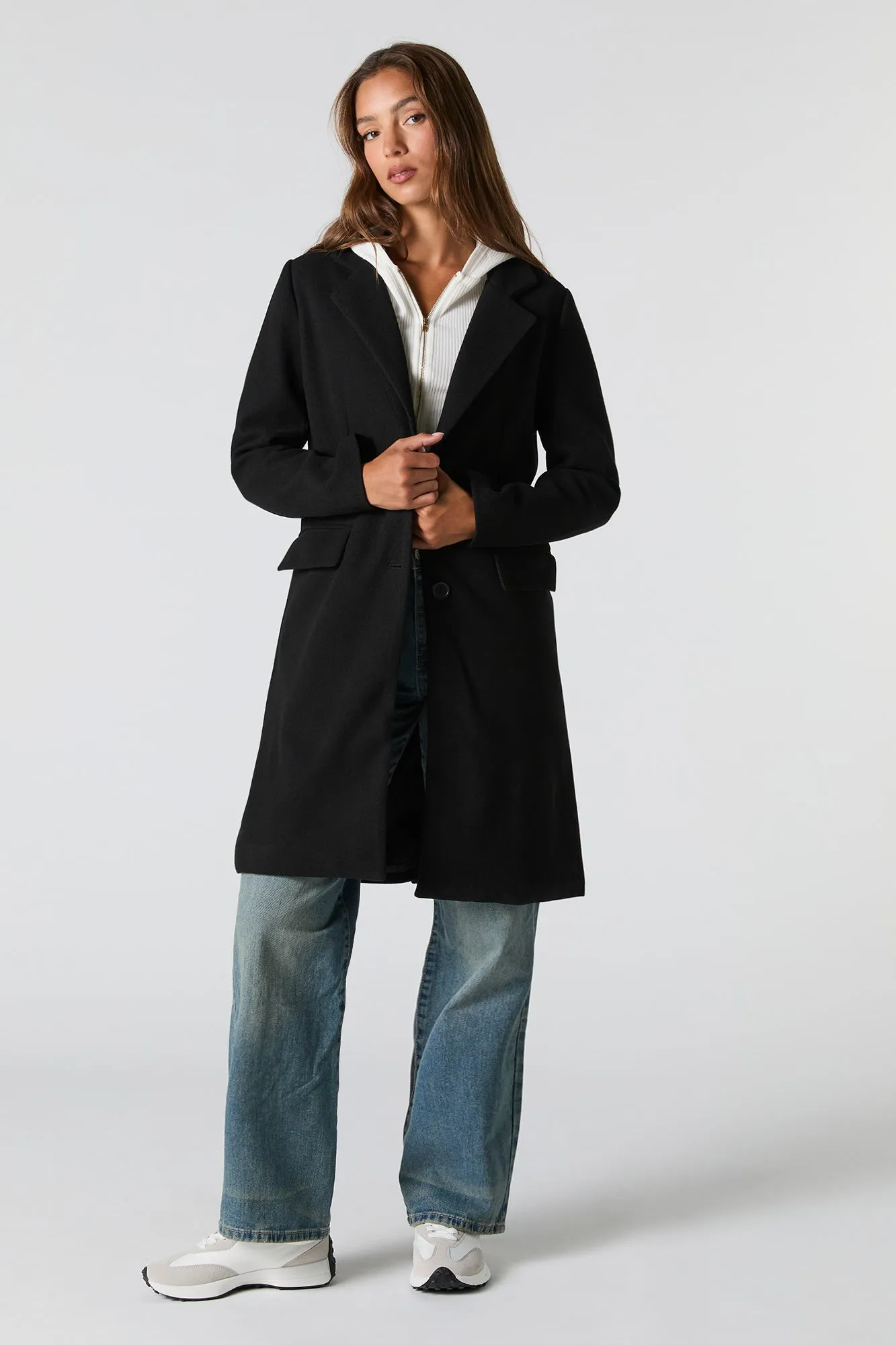 Manteau avec deux boutons et col sold by Urban Planet product image thumbnail 4