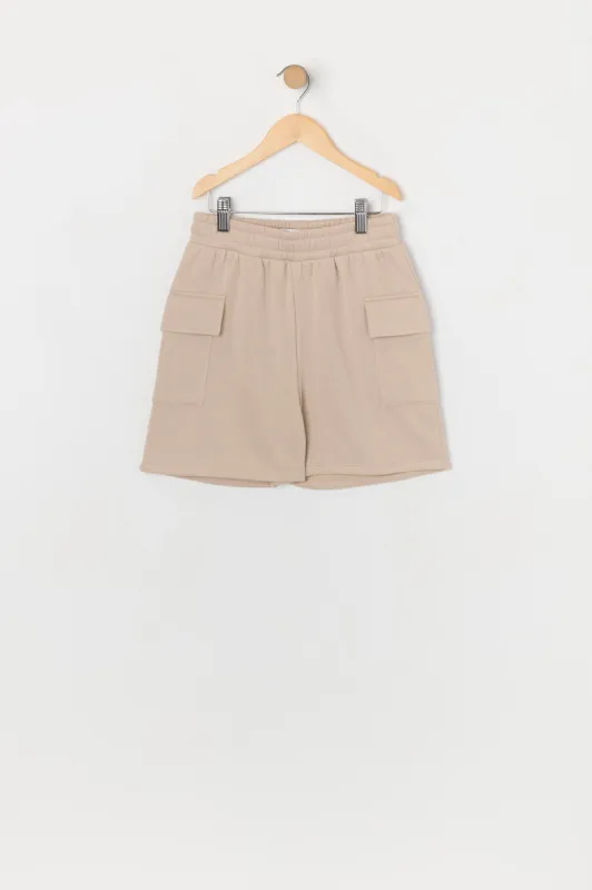 Girls Fleece Cargo Short sold by Urban Planet