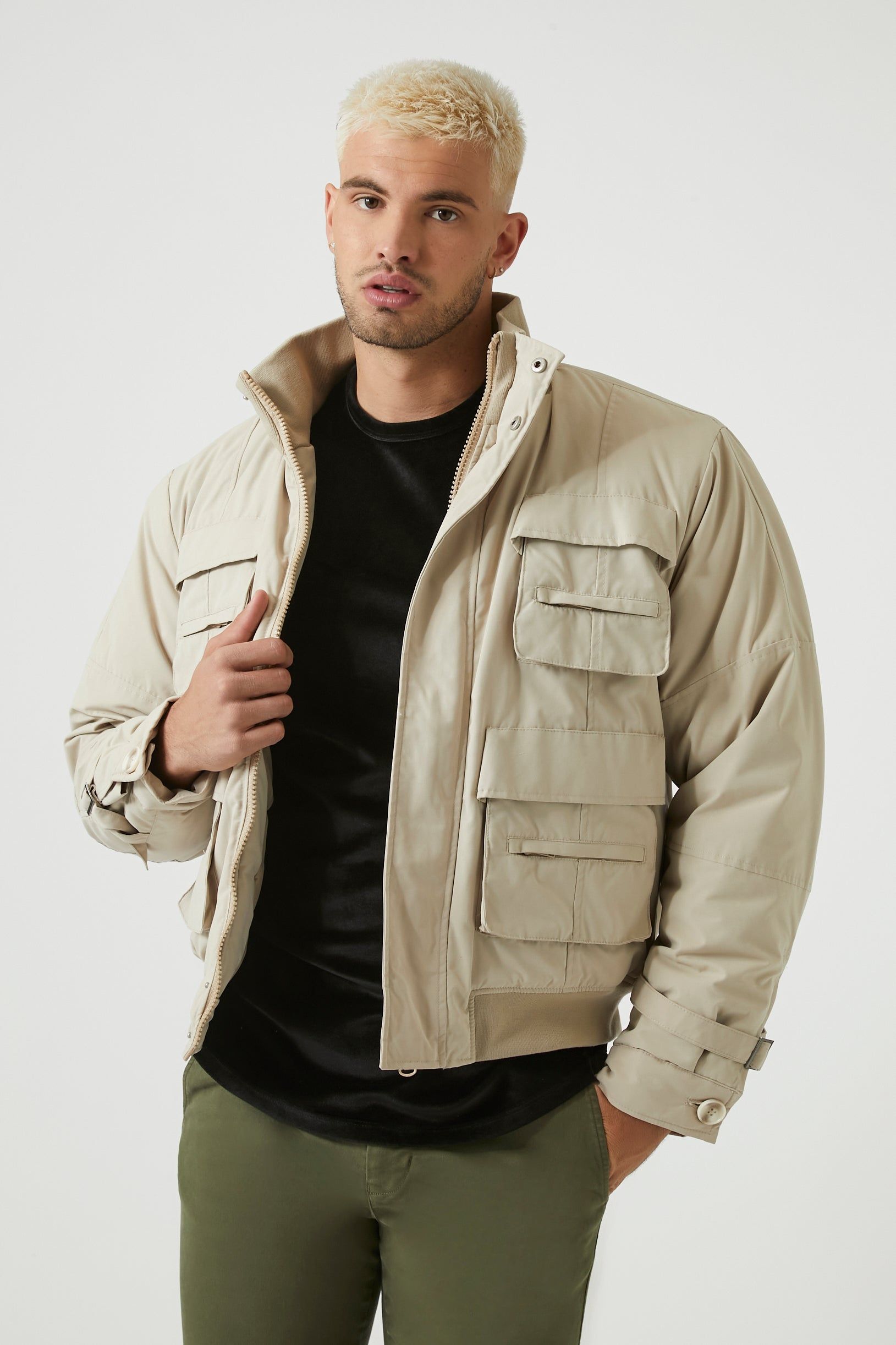 Cargo Bomber Jacket sold by Urban Planet