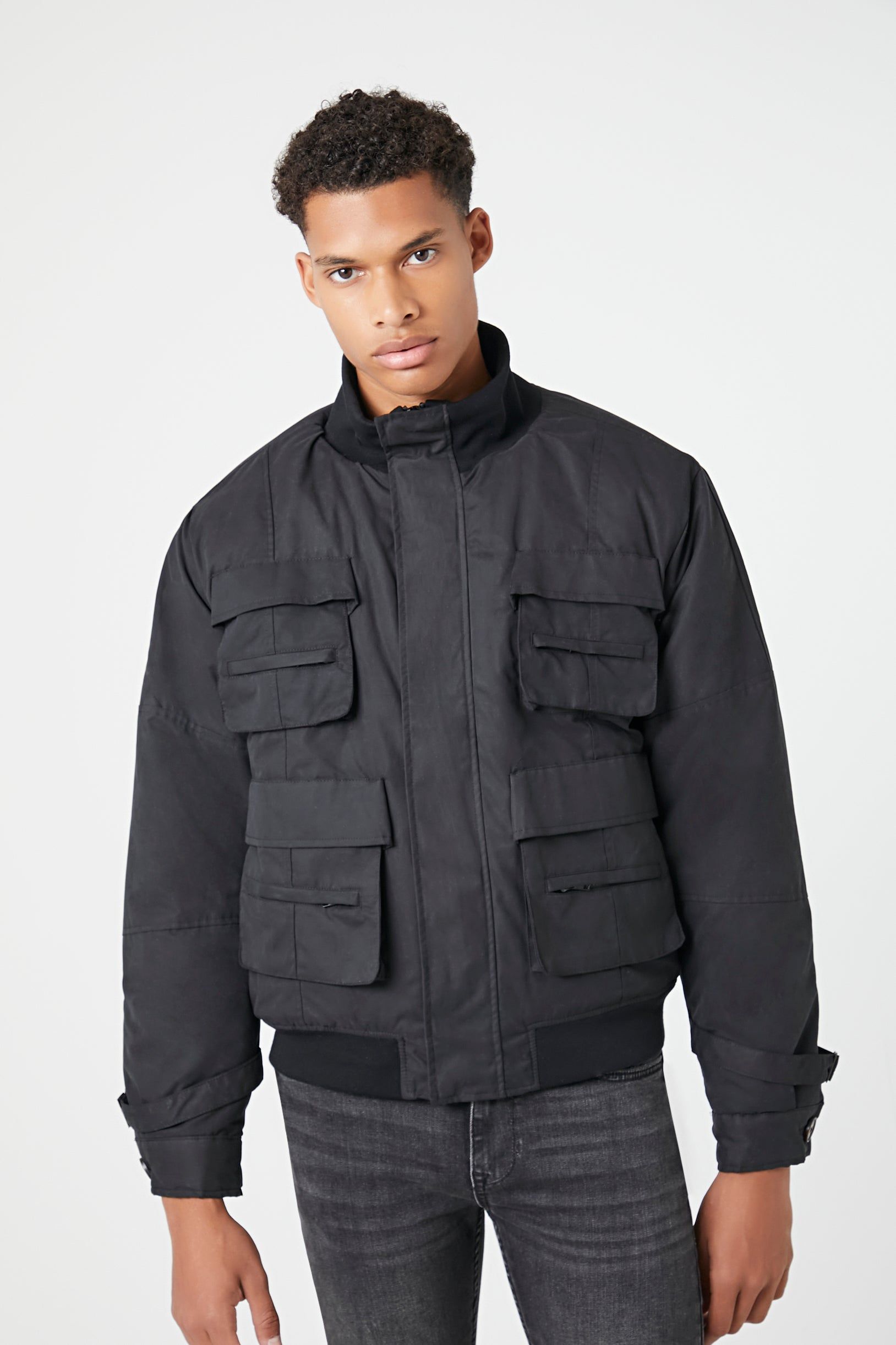 Cargo Bomber Jacket sold by Urban Planet product image thumbnail 5