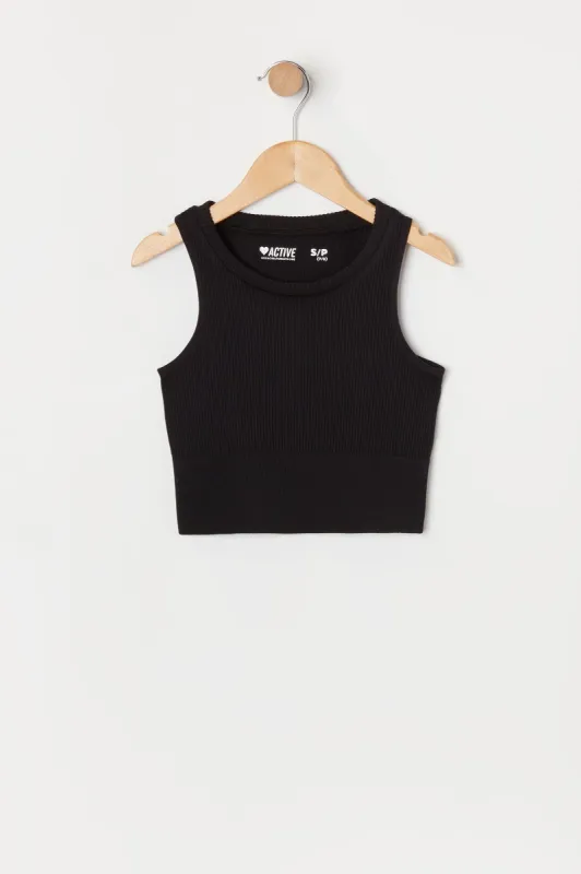 Girls Ribbed Active Tank sold by Urban Planet