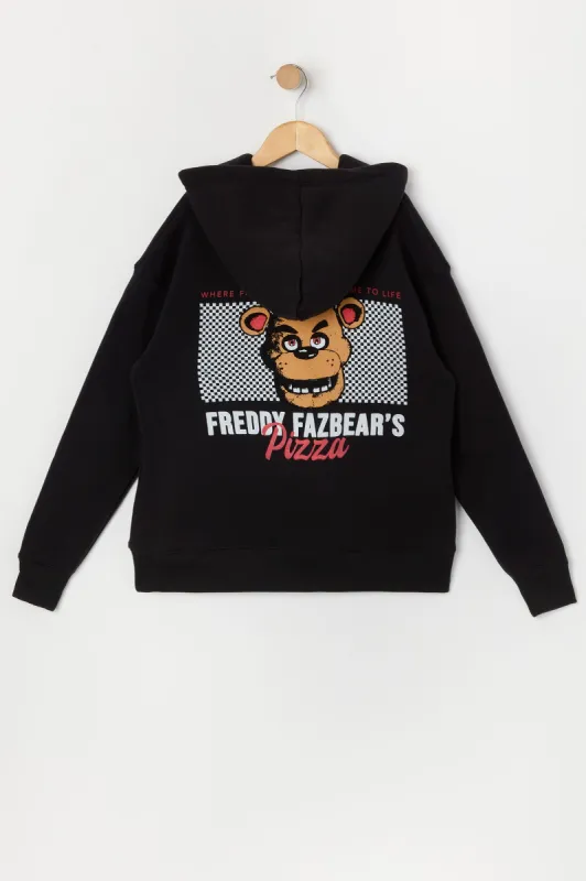 Haut à capuchon en molleton avec imprimé Freddy's Pizza pour garçon sold by Urban Planet