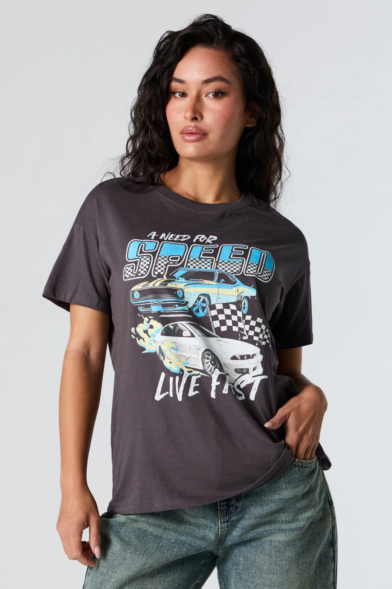 Need for Speed Graphic Boyfriend T-Shirt sold by Urban Planet